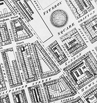 Section of Horwood’s map of London, 1813