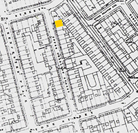 Upper Charlton Street in a detail of the Ordnance Survey map, 1872