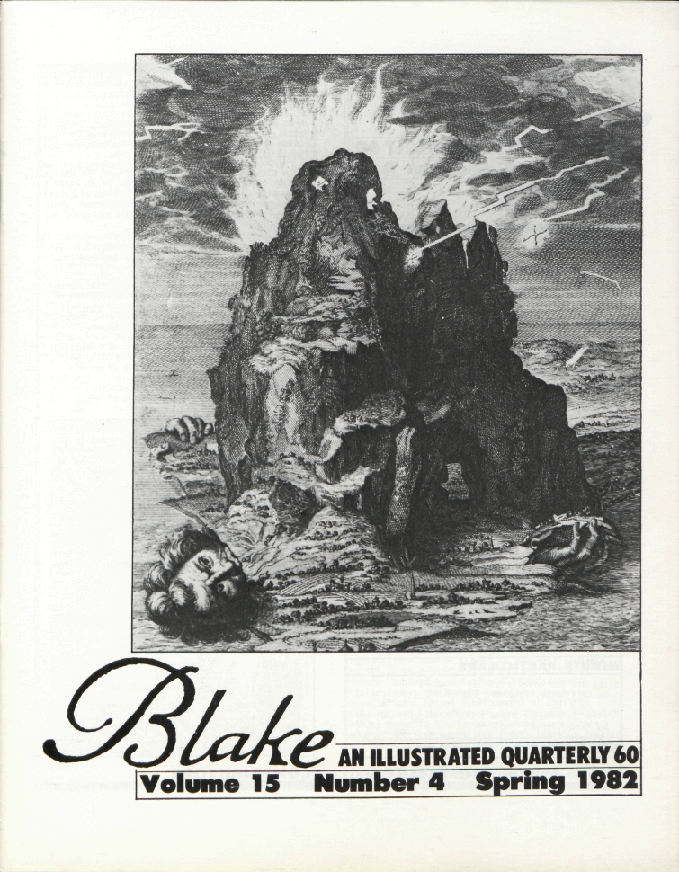 Blake
                    AN ILLUSTRATED QUARTERLY 60
                    Volume 15
                    Number 4
                    Spring 1982