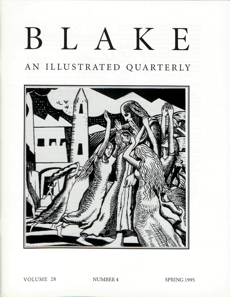 BLAKE
            AN ILLUSTRATED QUARTERLY
            VOLUME 28
            NUMBER 4
            SPRING 1995